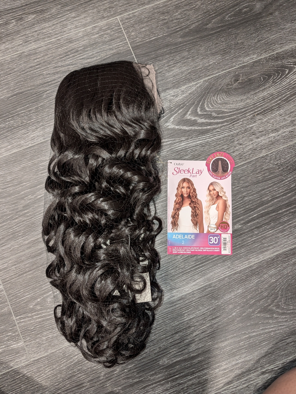 SleekLay Adelaide Synthetic Lace Front Wig - Black (Color 2) - Picture 10 of 11
